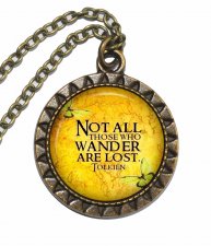Halsband Brons Citat Tolkien Not all those who wander