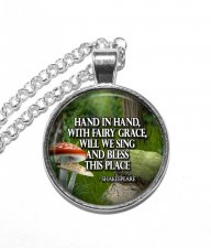 Halsband Brons Silver Citat Shakespeare