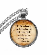 Halsband Brons Silver Dumbledore Harry Potter Citat Qu