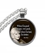 Halsband Mae West Skådespelerska Citat Quote