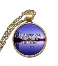Halsband Brons Silver Citat Quote Rumi Kärlek Love Inspiration