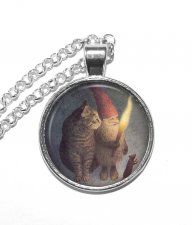 Halsband Nickelfritt Brons Silver Tomte Katt