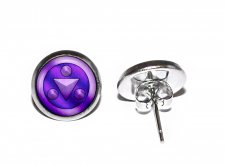 Örhängen Brons Rostfritt stål Stift Studs Spirit Medallion Legend of Zelda Ocarina of Time Six Medallions