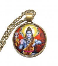 Halsband Brons Silver Shiva Hinduism Nandin