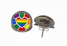Örhängen Brons Rostfritt stål Pride Flagga LGBTQ