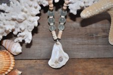 Halsband Ostron Strandfynd Frostat Glas