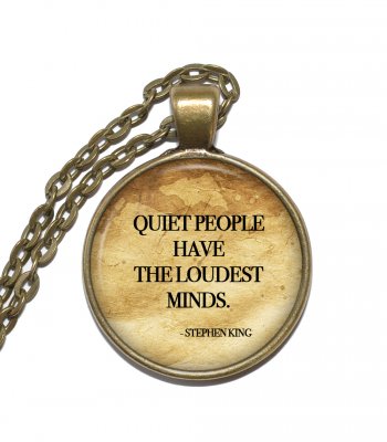 Halsband Brons Silver Citat Quote Stephen King Författare