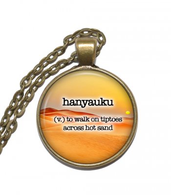Halsband Brons Silver Vackra Ord Hanyauku Inspiration