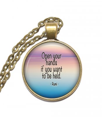Halsband Brons Silver Citat Quote Rumi Inspiration Inspirational Poet Sufi Mystiker