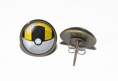 Örhängen Brons Rostfritt stål Ultra ball Pokemon Spel