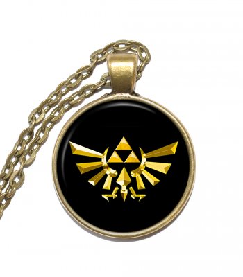 Halsband Brons Silver Triforce Symbol The Legend of Zelda