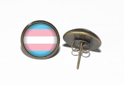 Örhängen Brons Rostfritt stål Transgender Flagga LGBTQ