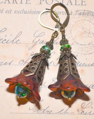 Örhängen Unika Design Blomsterälva Flower Fairy Romantisk