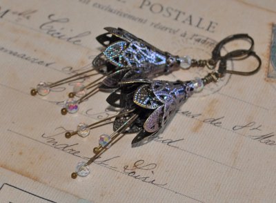 Örhängen Unika Design Blomsterälva Flower Fairy Romantisk Viktoriansk