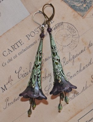 Örhängen Unika Design Blomsterälva Flower Fairy Romantisk Viktoriansk